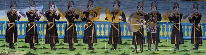 Tilings on the Shams-ol-Emareh palace