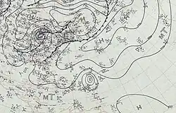 The strengthening of the subtropical ridge over Bermuda continues to steer the hurricane west, while an extratropical low forms over the Great Lakes on September 18