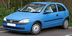 pre-facelift Vauxhall Corsa