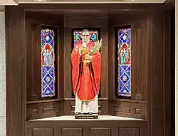 St. Oscar Romero statue in the Cathedral of Saint Thomas More in Arlington, Virginia