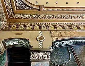 Ceiling of the Gheorghe Petrașcu House, Bucharest, by Spiru Cegăneanu, 1912[61]