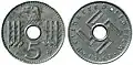 Currency of the occupied countries (1940 5 B)