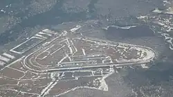 Aerial photograph of the Pocono Raceway