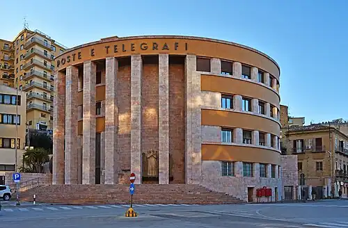 Central Post office by Angiolo Mazzoni in Agrigento, Sicily (1932-1936)
