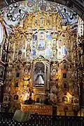 The main altar of the Jesuit colegio in Tepozotlan, now the Museo Nacional del Virreinato