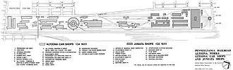 Map of Altoona Works, circa 1931