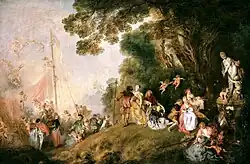 Antoine Watteau, The Embarkation for Cythera, 1718–1721