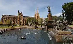 Archibald Fountain and St Mary's Cathedral