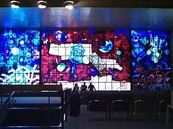 Windows by Mordecai Ardon at the former National Library of Israel building, Givat Ram campus, Jerusalem