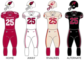 Arizona Cardinals uniforms
