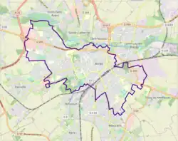Location of Arras