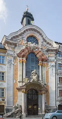 Rococo&nbsp;– St. Johann Nepomuk, Munich, Germany, by Egid Quirin Asam and Cosmas Damian Asam, 1733–1746[37]