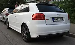 Audi S3 rear view (8P; facelift)
