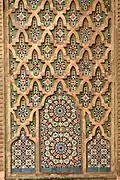 Darj wa ktaf motif on Bab Mansour in Meknes, Morocco (early 18th century)