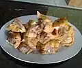 Tahu tuna. fried tofu filled with grounded tuna. A delicacy from Pacitan, East Java.