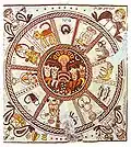 Mosaic pavement of a synagogue at Beit Alpha (5th century)
