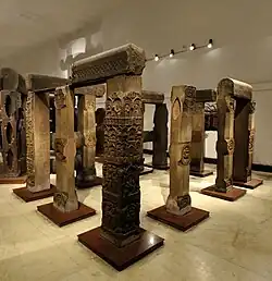 Bodh Gaya original railings, Indian Museum, Calcutta