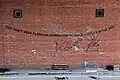 Wall graffiti in the Bristol city centre. United Kingdom. 2015