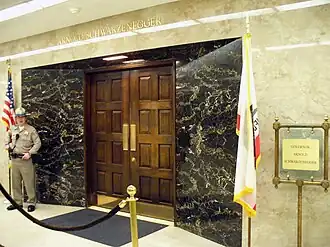 Former Office of the Governor of California, in the now-demolished Annex