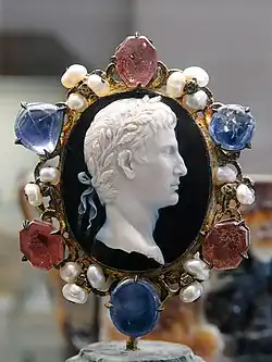 Sardonyx cameo depicting Augustus