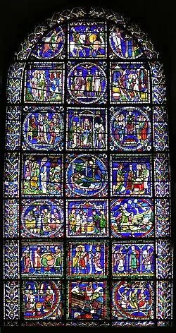The Poor Man's Bible window from Canterbury Cathedral (13th century)