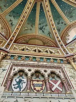 Gothic Revival&nbsp;– Drawing room of the Castell Coch, Tongwynlais, Wales, by William Burges, 1891[46]