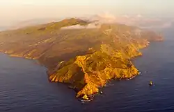 Satellite photo of Santa Catalina Island