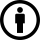 Circled person pictogram