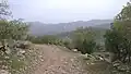 Gravel road in Iran
