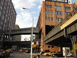 Walking path passing through the Chelsea Market building