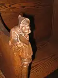 Detail of Commons Room furniture carvings