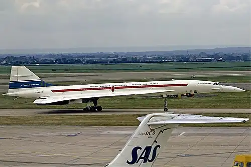 Concorde with short tail spike.