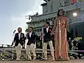 Left to right: William "Red" Guest, Edward Patten, Merald "Bubba" Knight, and Gladys Knight