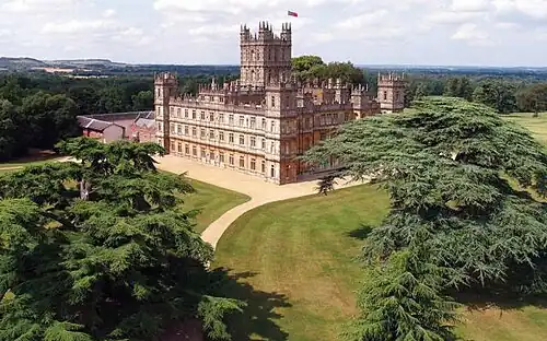 Highclere, view from above