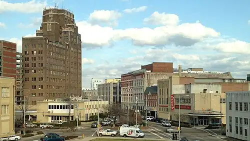 Downtown Meridian from City Hall