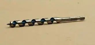 20&nbsp;mm (0.79&nbsp;in) auger bit for wood