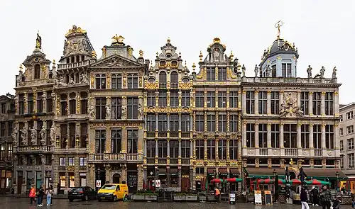 From right to left: Le Roy d'Espagne, La Brouette, Le Sac, La Louve, Le Cornet and Le Renard