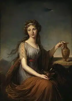 Elisabeth Vigée-Lebrun, Anne Pitt as Hebe, 1792