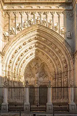 Portal of Toledo Cathedral, the "Door of the Lions" (1226–1493)