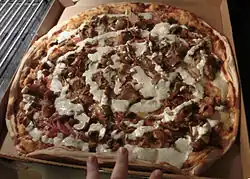 Swedish Kebab pizza