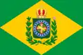 First flag of the Empire of Brazil with 19 stars (1822–1853). On 29 August 1853, Imperial Law No. 704 created the Province of Paraná, resulting in the addition of a 20th star.