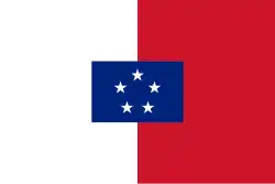 Flag of New Hebrides (Vanuatu) under the Anglo-French Joint Naval Commission (1887–1906)