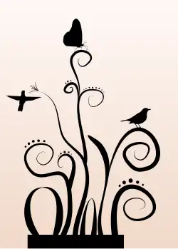 Floral drawing