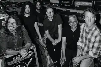 Foo Fighters in 2025 From left to right: Dave Grohl, Ilan Rubin, Rami Jaffee, Nate Mendel, Pat Smear, and Chris Shiflett.