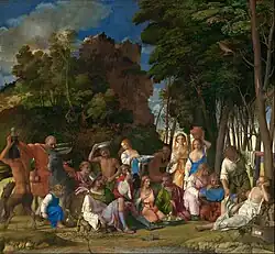 Giovanni Bellini and Titian, The Feast of the Gods, c.&nbsp;1514