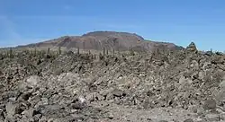A large obsidian flow