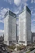 Harumi Island Triton Square Tower X on the right