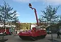 A Marder infantry fighting vehicle converted for use as a firefighting vehicle by the German Fire Services.