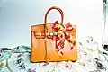 Exotic leathers of the bags make them highly valuable and noticeable, e.g., ostrich leather