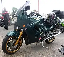 Mid-1990s Triumph Trophy tourer with the